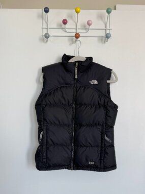 the north face girls vest black size M